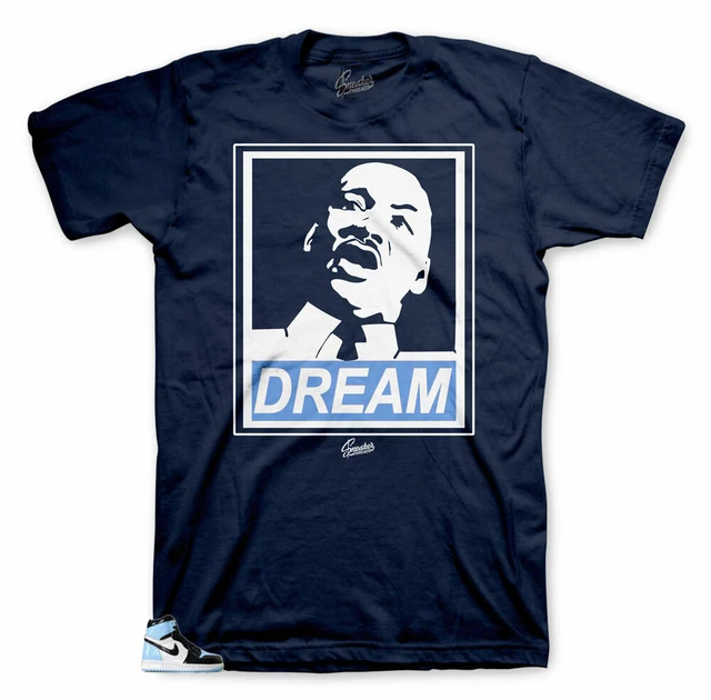 Shirt Match Jordan 1 Blue Chill UNC Patent - Dream BHM Tee Shirt Match Jordan 1 Blue Chill UNC Patent - Dream BHM Tee