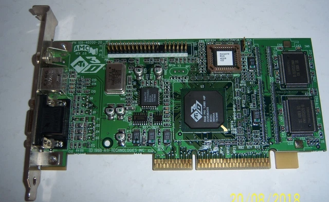 Amc Ati Carte Vidéo 3d Rage Pro Turbo 8mb , Agp. 37,43