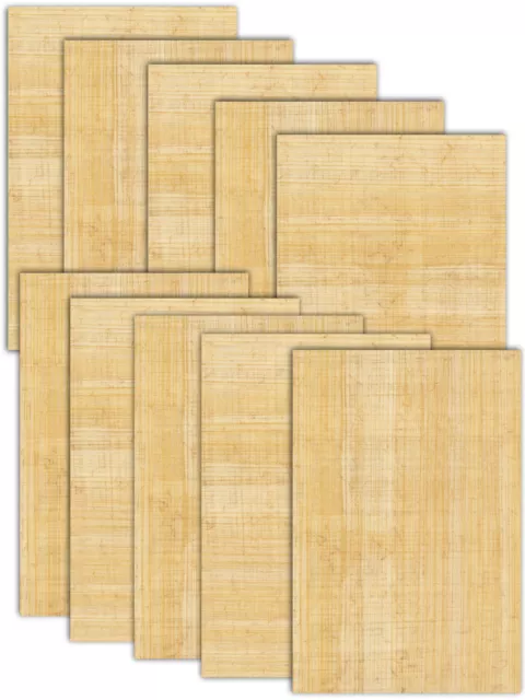 (1,26 EUR/Stück) Papyrusblätter 10 Blatt Natur-Papyrus 30x20cm aus Ägypten