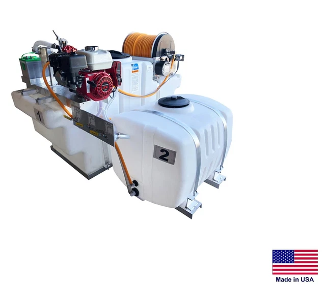 SPRAYER Commercial - Pickup Bed Mount - 9.5 GPM - 580 PSI - 200/100 Gallon