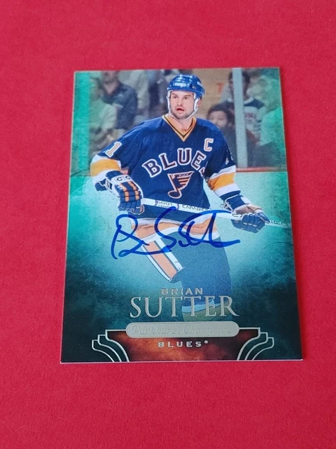 2011 Parkhurst Champions Autograph #89 Brian Sutter St Louis Blues