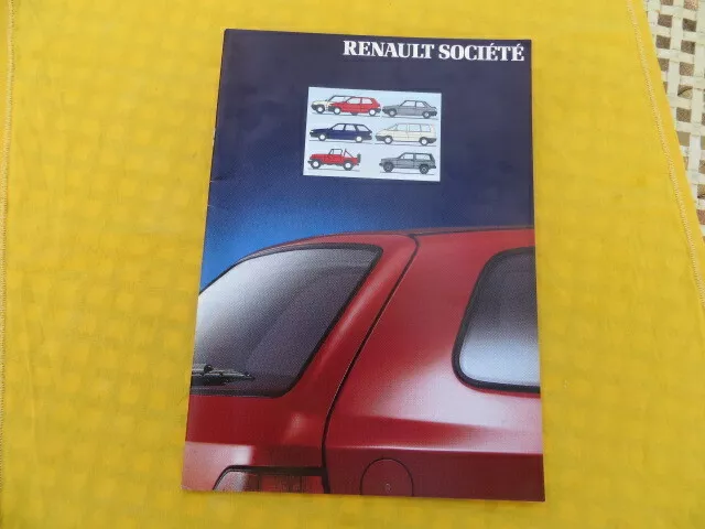 RENAULT Société - catalogue publicitaire 1991