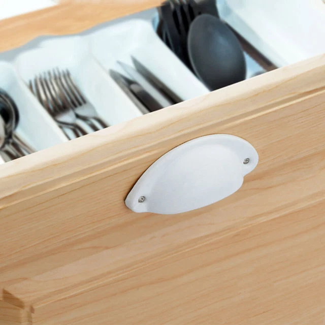 10 Pcs Kitchen Hardware Accessory Metal Handle Cabinet Drawer Pulls Shell 4