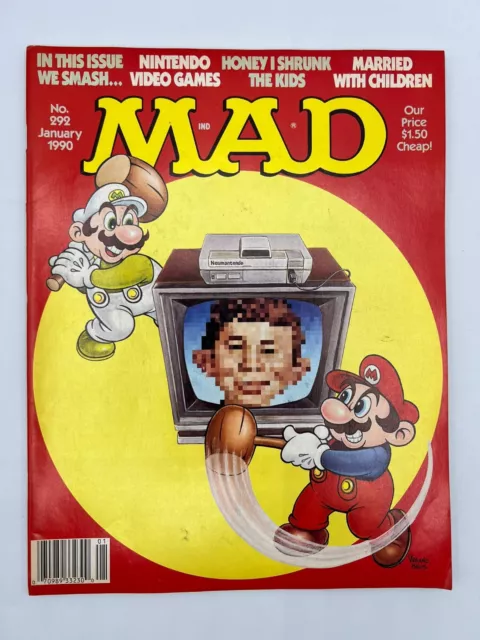 MAD MAGAZINE  JAN 1990  #292  Collectibles, Comics, SUPER MARIO BROTHERS