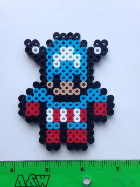 Marvel Avengers Inspired Perler Bead IRON MAN Pixel Art Ornament