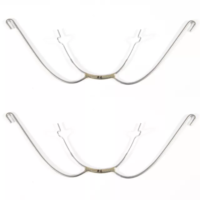 2x Dental Orthodontic Extraoral Face Bow with Cuspid Hook 104mm