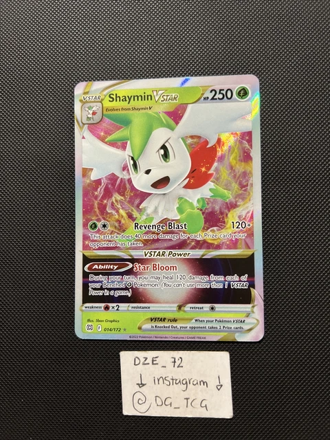 Pokemon Brilliant Stars - Shaymin VSTAR - 014/172 - Full Art - M/NM