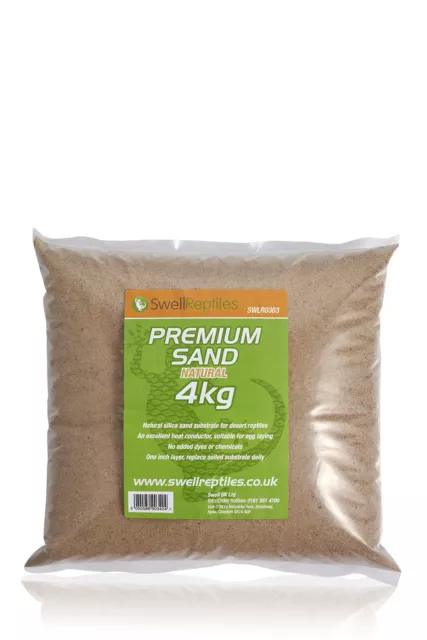 Swell Reptiles Premium Sand 2 x 4kg Substrate for Vivariums