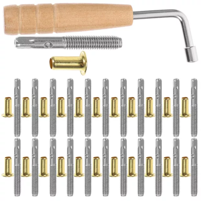 Lap Harp Lyre Tuning Kit 24 Pins & Wrench for Small Harp