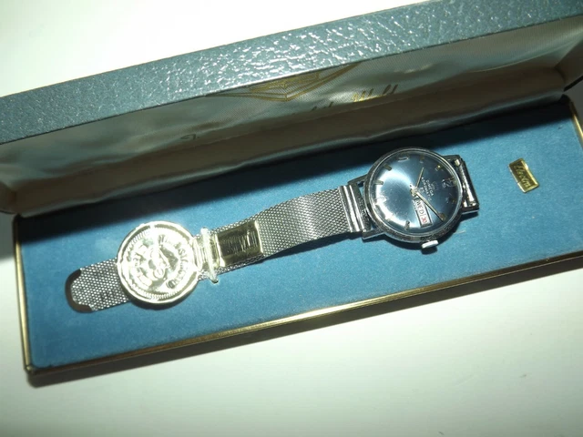 VINTAGE CIMEQA AGROMATIC 25 Swiss Electra Watch With Case 34.95