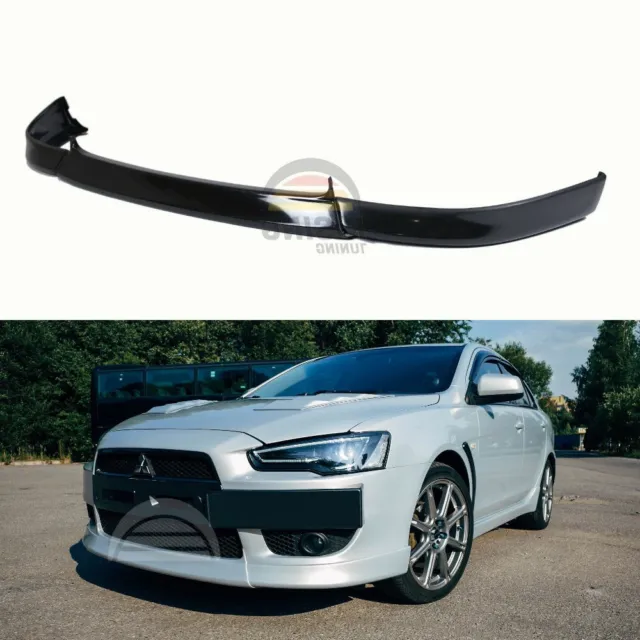 Front lip for Mitsubishi Lancer X 2007 - 2012 spliter spoiler bumper fangs