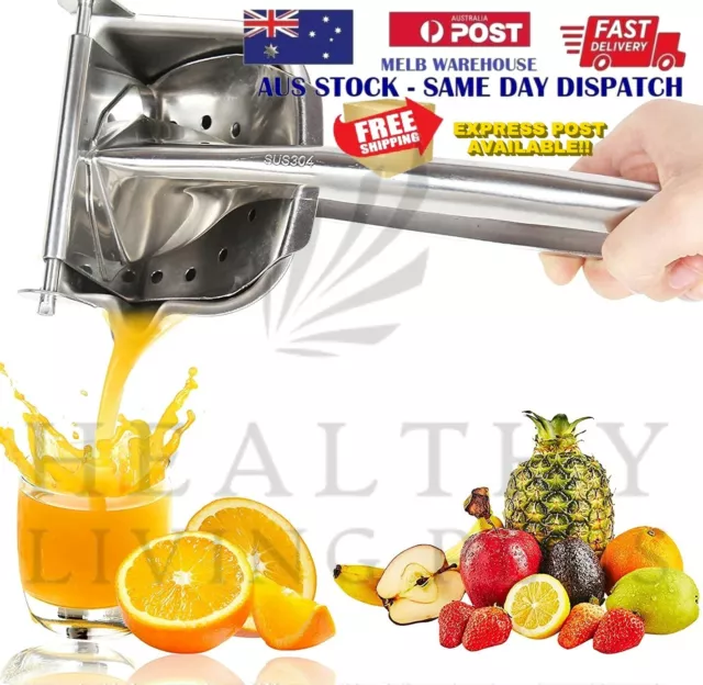 Manual Fruit Juicer Stainless Steel  Hand Juice Press Squeezer