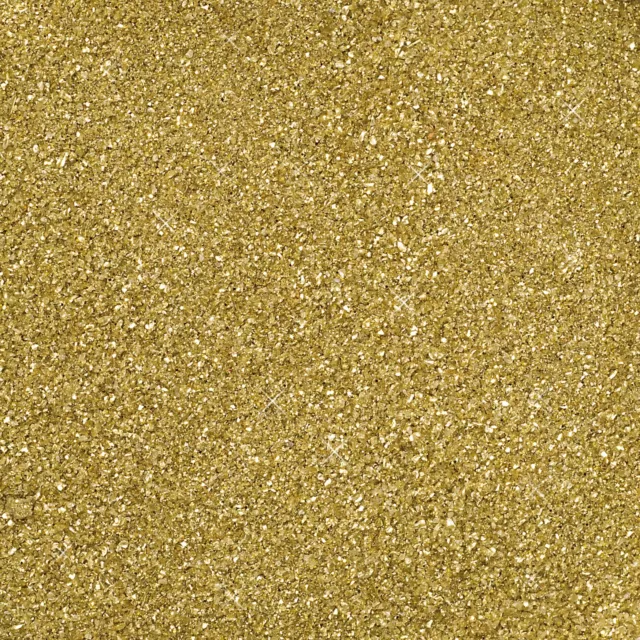 1 kg GLITTER - GLASSAND Dekosand Glas Sand Glitzer Glassand gold - DUKATENGOLD -