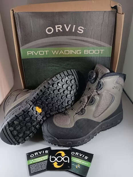 Botas de Vadear Orvis Pivot BOA Suela de Goma Para Hombre Talla 12