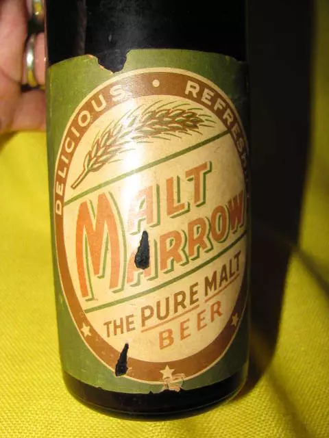 Vintage Tall Neck Mcavoy's Malt Marrow Beer With Label