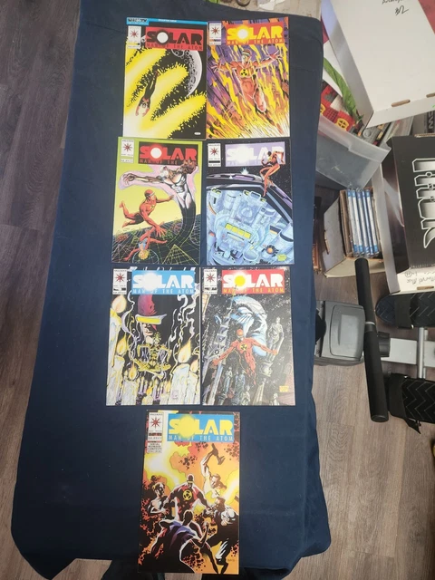SOLAR MAN OF THE ATOM Comic Book Lot of 7 Valiant Comics 1992 Vintage Comics