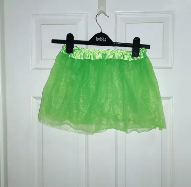 Preloved Handmade Toddler KIDS DRESS UP TUTU Elastic Waist Green