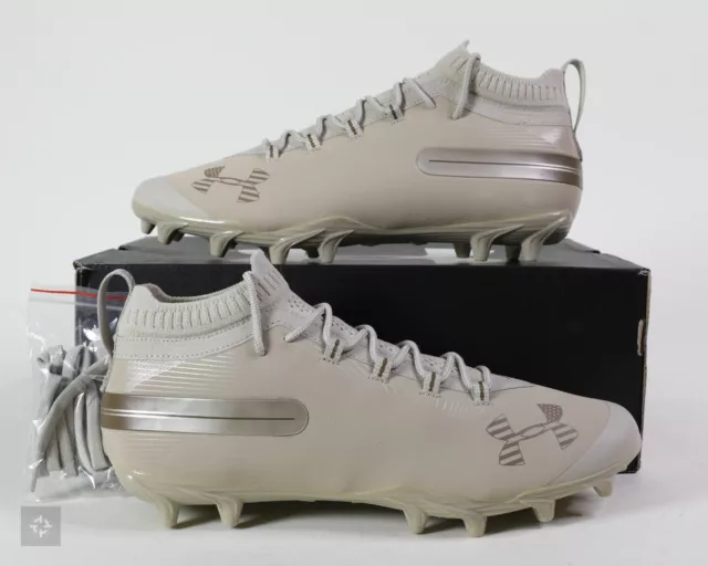 NEW Under Armour Spotlight MC Beige USA Cleats (3022187-200) Men's Size 10-13.5