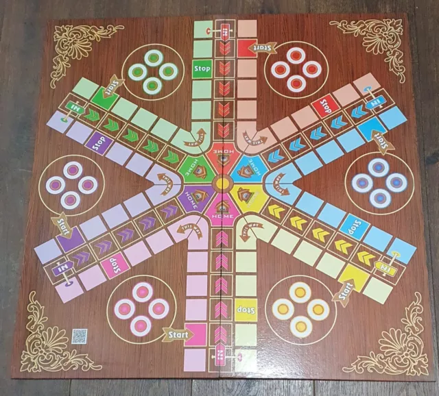 Classic Family Kids Ludo Traditional Board Game Pawns Goti +Dice Fun Play  Set Uk
