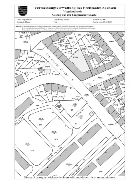 Baugrundstück in Plauen Stadtzentrum/auch Mehrfamilienhaus/ca 470qm