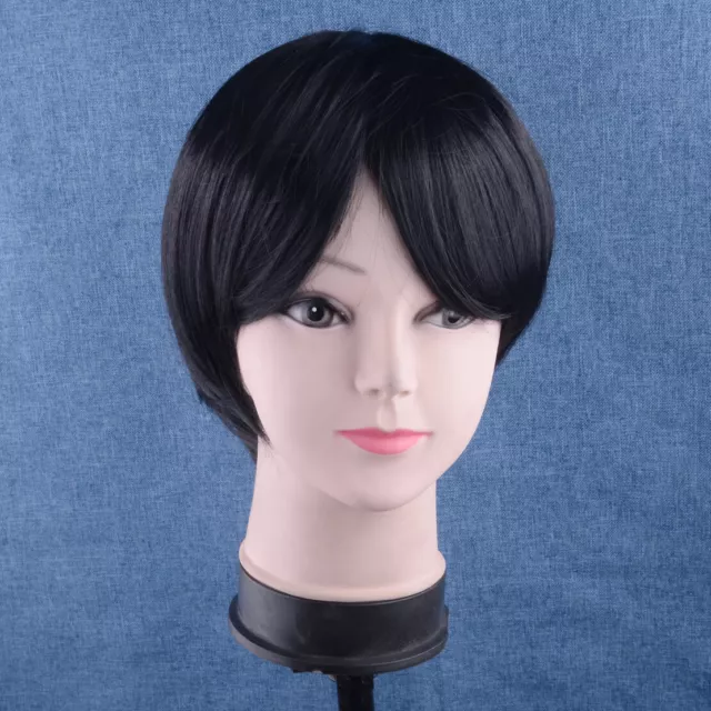 Women Short Brazilian Straight Real Human Hair Wig No Lace Wig Pixie Cut Wig Pop