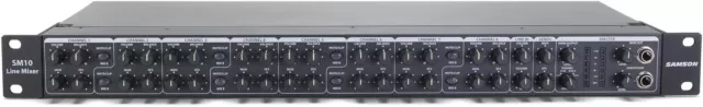 Samson SM10 10-channel Stereo Line Mixer XLR Balance Control