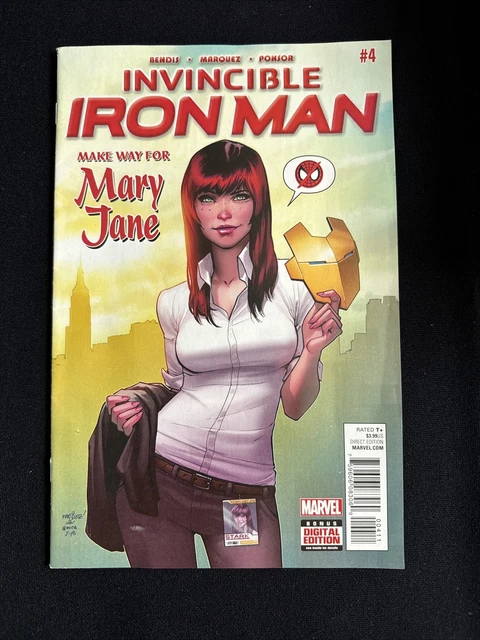 Invincible Iron Man #4, Marvel 2016 Mary Jane, Brian Michael Bendis