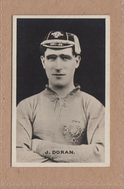 1922 DC Thomson Footballers Signed Real Photos - J Doran, Brighton & Hove Albion