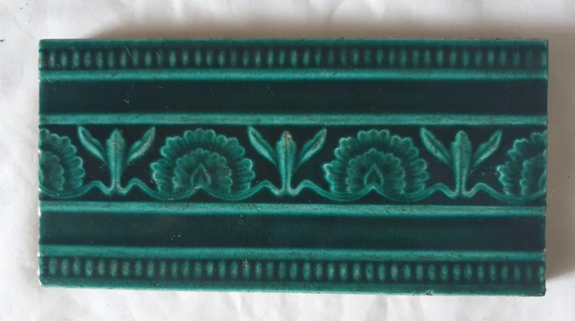 Aesthetic Charming Antique 6 X 3 Inch Border Tiles In Lovely Tone
