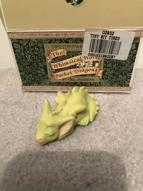 Real Musgrave's Whimsical World of Pocket Dragons "Tiny Bit Tired" 1996 Handmade