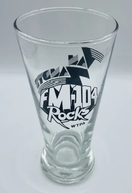 104 FM Rocks WTPA Central Pennsylvania Van Zandts Radio Promotional Glass