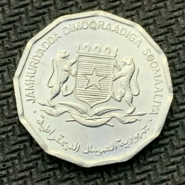 1976 Somalia 5 Senti Coin UNC   High grade 1 Year issue Condition Rarity  #B1153