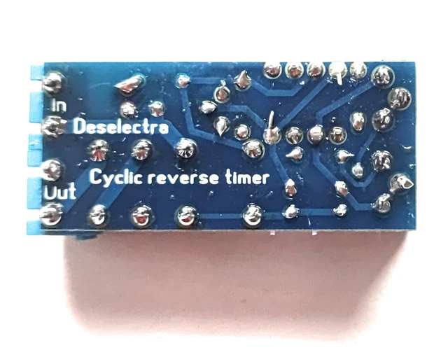 Timer Controlled Reverse Switch DC MOTOR REVERSE polarity cyclic timer switch time repeater 700/300s 2A ...