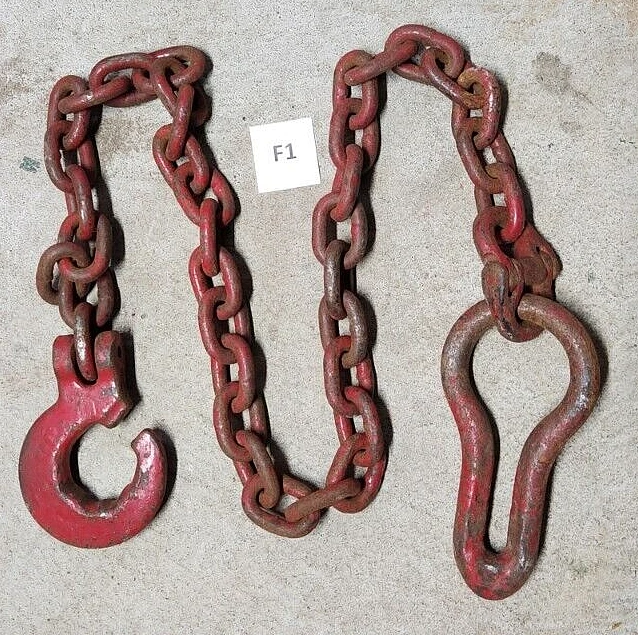 3/8" X 4' Heavy Duty Tow Chain Automotive Truck Towing Log Chain F1