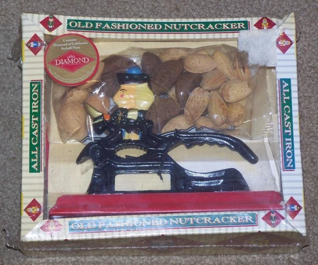 Old Fashioned Cast Iron Nutcracker, #3551, Soldier, New In Box With Nuts