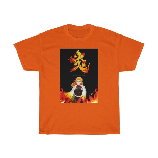 T-shirt Anime Demon Slayer - Rengoku Ou Tanjiro - Coton Décontracté - Taille S à 3XL - Cadeau Pour Fan