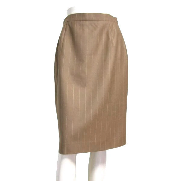 Burberry Burberrys Tight Skirt Made In England Labels 12Th Number 11 Tea Brown S