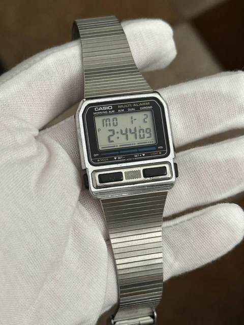 【80's】CASIO BA-200 デジタル腕時計 マルチアラーム　電池新品 CASIO BA 200 Rare Vintage Watch Japan Ba-200 Multialarm Crono