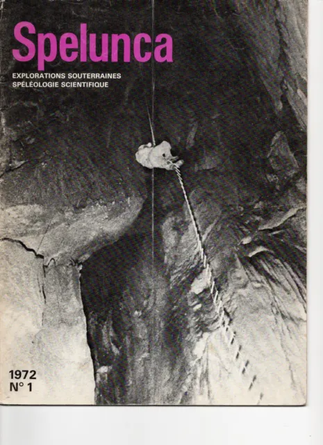 Revue spéléologie n°1 1972
