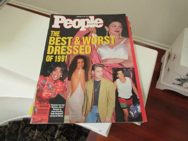 People Magazine  Dec 16 1991 The Best and Worst Dressed of 1991 Madonna Oprah