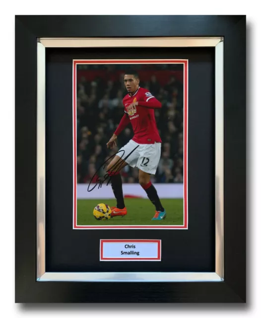 Chris Smalling Hand Signed Framed Photo Display - Manchester United - Autograph.