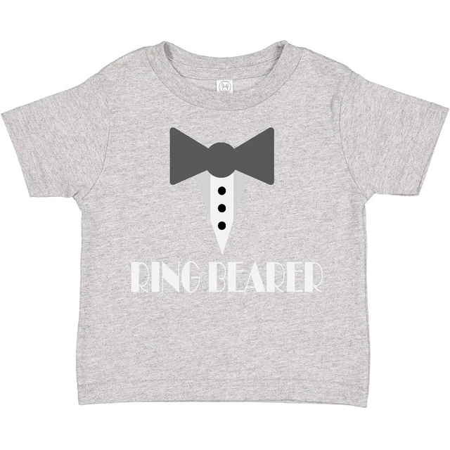 Inktastic Ring Bearer Mock Tux Tuxedo Toddler T-Shirt Ringbearer Wedding Party