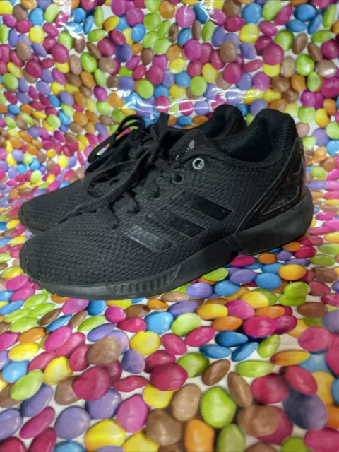 OLDER BOYS ADIDAS Torsion ZX Flux Trainers Size 5 EU 38 Dark Grey