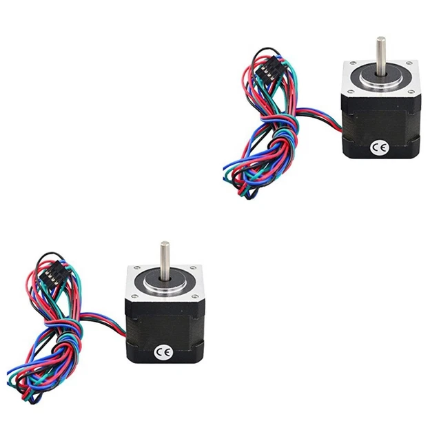 Set of 2 Kit Moteur Pas À Nema 17 64oz. Câble Fils 1m Imprimante 3D