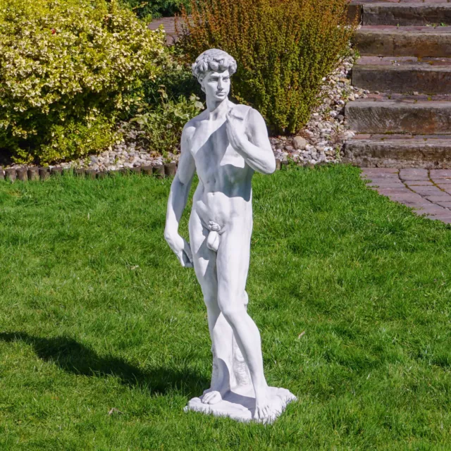 MASSIF SCULPTURE EN Pierre Ange Statue Sur Embase fonte de au Gel