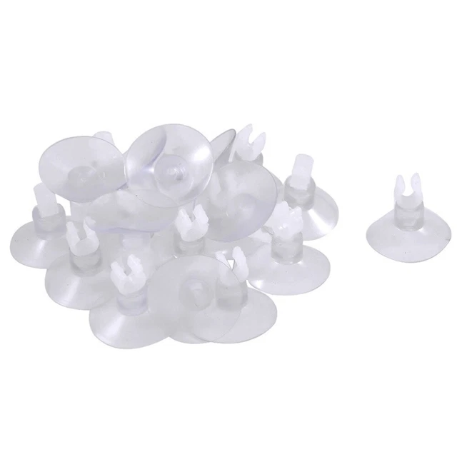 60 Pcs Aquarium Suction Cups Tubing Airline Tube Holder Clips Fish Tank