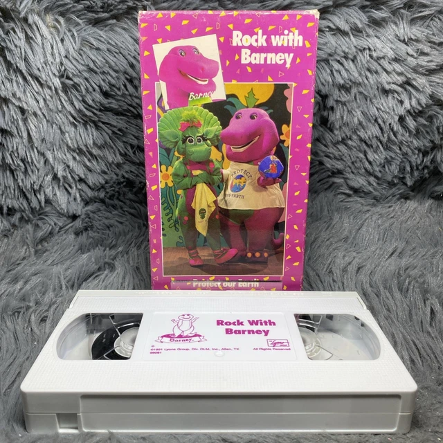 BARNEY ROCK WITH Barney VHS Tape 1991 Sing Along Songs Protected Our ...