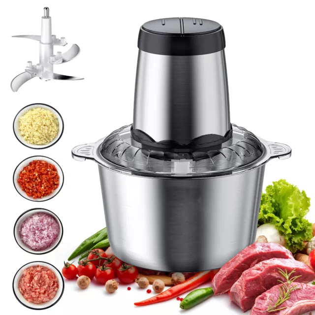 300W Electric Food Chopper Electric Stainless Steel Processor Meat Grinder Mixer