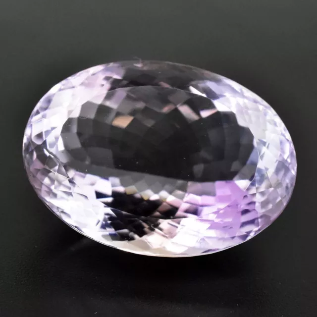 64.58 Ct Natural Amethyst Violet Oval GTL Certified Brazilian Untreated Gemstone