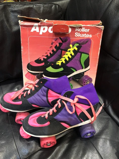 1990S RETRO VINTAGE Apollo Roller Skates Boots Boxed UK EU 34